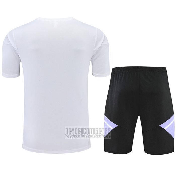 Chandal del Real Madrid Manga Corta 2022-2023 Blanco - Pantalon Corto
